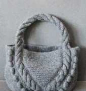 Lana Grossa Home Filati 50-Felted Bag with Cables-Free