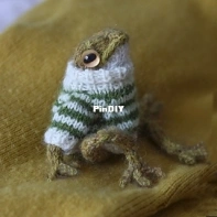 Froggies Sweater by Claire Garland
