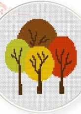 Daily Cross Stitch - Wonderful Autumn Forest