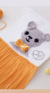 Receitas Carneirinho - Izabel Carneiro - Bear Wall Hanger - Flâmula Ursinho - Portuguese - Free