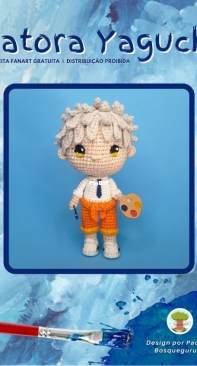 Bosquegurumi - Paola Fajonni - Yatora Yaguchi  - Blue Period -  version 2 - Portuguese - Free