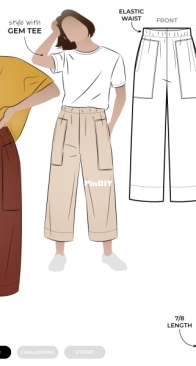 Style Arc - Darby Woven Pant - Size 4-16