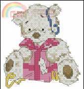 Lickle Ted - Pressie from Cross Stitch Crazy 90 XSD