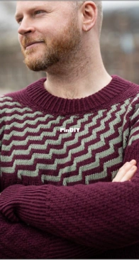 Contrast Blast Sweater by Stephen West