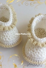 MakiCrochet - Maja Masar - 122 Simple baby booties