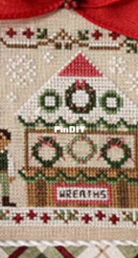 Country Cottage Needleworks - Christmas Market Wreath Stand PCS