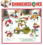 Dimensions 8648 - Silly Snowmen Ornaments