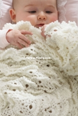 Yarnspirations - Patons Fluffy Meringue Stitch Blanket - Free