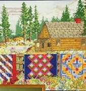 StitchWorld X-Stitch 03-186 - Log Cabin Quilts