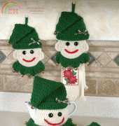 Crochet Memories -Cylinda Mathews -  North Pole Elf Kitchen Set