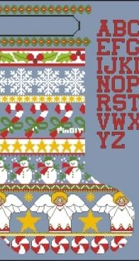 Sampler Stocking from Better Homes And Garden - A Merry Christmas In Cross Stitch XSD