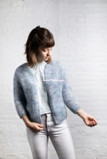 Contrails Cardigan by Sarah E. Chapman-Free