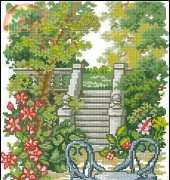 Vervaco Garden Steps from Embroidered Pictures 8-2007