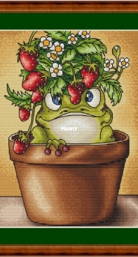 Frog In A Flower Pot by Nadezhda Kazarina