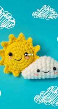 mini sun & cloud by Vivika Vaina