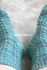 Chain Lace socks by Rachel Hawksley-Free