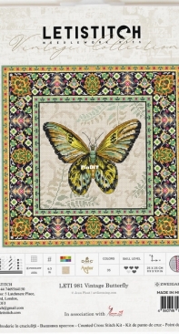 Letistitch LETI 981 Vintage Butterfly