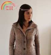 Calligraphy Cardigan by Hannah Fettig