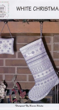Rosewood Manor X-1324 White Christmas Stocking XSD