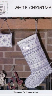Rosewood Manor X-1324 White Christmas Stocking XSD