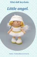 Thumbelina Amigurumi - Sveta Toy - Svetlana Khoreva - Little Angel Keychain