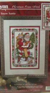 Janlynn 125-196 Glittery Snow Santa by Donna Vermillion Giampa XSD