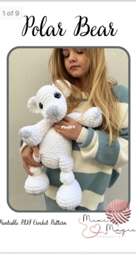Mimi Magic Crochet Art - Monika Peshtani - Polar Bear