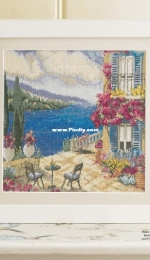 Relaxing Retreat - Mediterranean Villa by Carol Thornton from Cross Stitch Gold 121 XSD