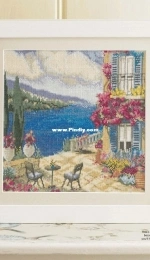 Relaxing Retreat - Mediterranean Villa by Carol Thornton from Cross Stitch Gold 121 XSD