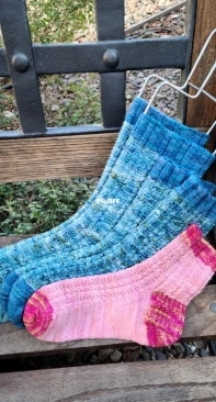 Ocean Waves Socks by Susan Gronwald-Free