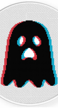 Daily Cross Stitch - 3D Ghost