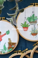 My crossstitch work. Cactus