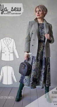 Ya sew -  Classic Jacket - Sizes 42-60 - Russian