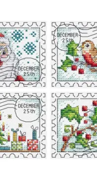 Christmas Stamps by Durene Jones