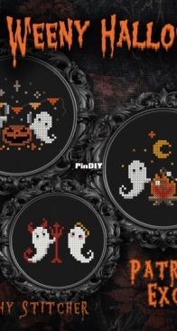 The Witchy Stitcher - Teeny Weeny Halloweeny Series Pt. 3 - Spectral Celebrations by Meg Black