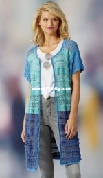 Yarnspirations - Red Heart - Cristin Berrafato - RHC0129-024063M - Long Lacy Cardi - Free