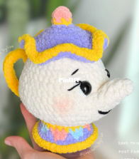 Crochets By Liza - Liza - Beauty and the Beast Enchanted Teapot  - Tetera encantada de La Bella y la Bestia  - Spanish - Translated - Free