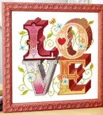 Love by Emma Congdon from Cross Stitch and Needlework Keepsake Calendar 2018 PCS + XSD