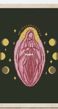 Female Moon Goddess Virgin Mary