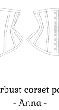 Aranea Black - Anna Underbust Corset - Sizes A-P
