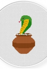Daily Cross Stitch - Indian Cobra