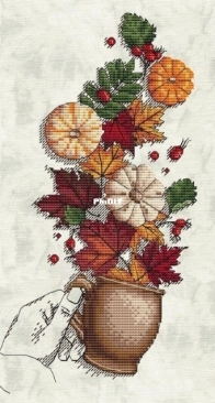 Art Stitch - LadyD - Pumpkin Tea by Daria Smirnova