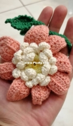 Crochet Dahlia Bookmark