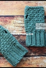 Newborn Knots - Amanda Chapman - 102 Apricity Fingerless Gloves