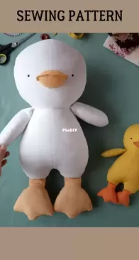 Bucreshki Ball Wool - DUck Sewing Pattern 2 Sizes - English