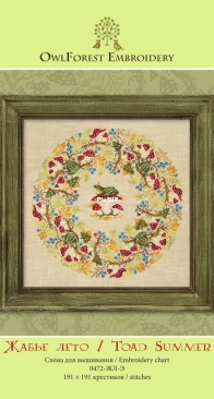 OwlForest Embroidery - 0472 Toad Summer