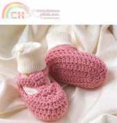 Crochet World Magazine - T-strap Booties by Yvonne Healy - Free