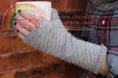 Adrift Fingerless Gloves by Plucky Knitter Design