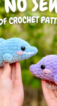 AQcrochets - Ashley Lee - No Sew Mini Dolphin