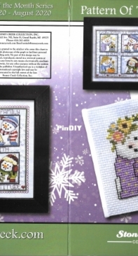 Stoney Creek Pattern Of The Month Series PM1901 Seasonal Snowmen - Spring Snowmen - September 2020 - 1 of 4